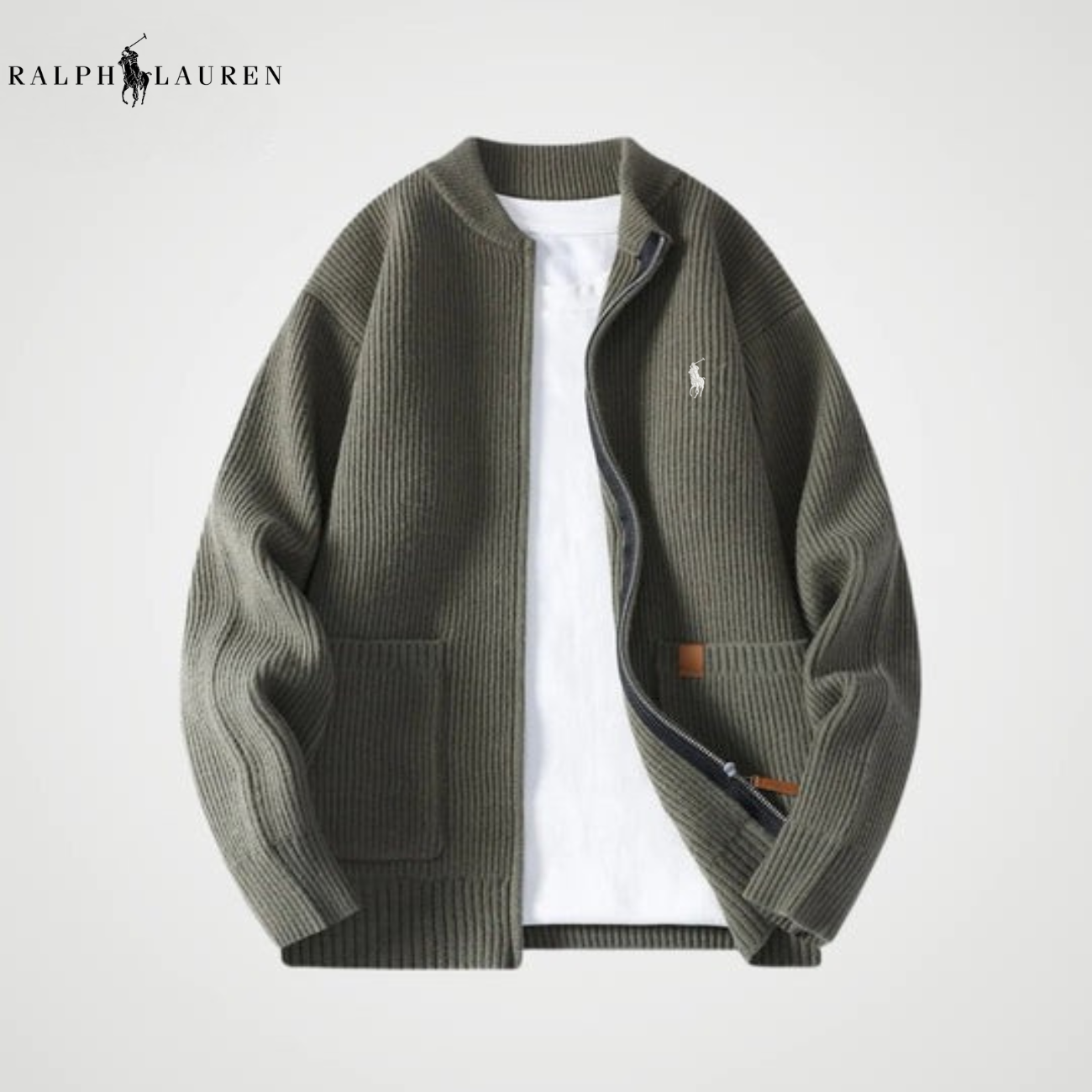 Zipped Knit Cardigan || CLEARANCE PRICE