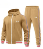 Striped Hooded Tracksuit Set