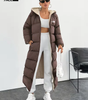 Long Puffer Coat with Hood and Sherpa Lining || CLEARANCE PRICE