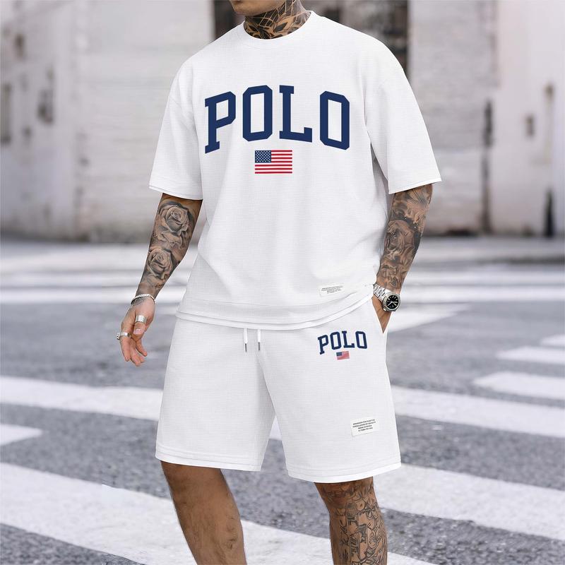 Polo Graphic Tee & Shorts Set — Clearance Sale
