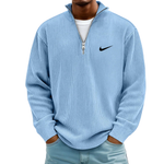 Ribbed Quarter Zip Knit Pullover - SALE PRICE