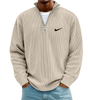 Ribbed Quarter Zip Knit Pullover - SALE PRICE