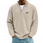 Ribbed Quarter Zip Knit Pullover - SALE PRICE