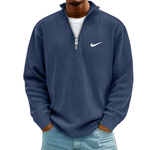 Ribbed Quarter Zip Knit Pullover - SALE PRICE
