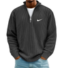 Ribbed Quarter Zip Knit Pullover - SALE PRICE