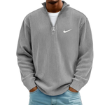 Ribbed Quarter Zip Knit Pullover - SALE PRICE