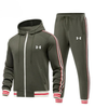 Striped Hooded Tracksuit Set