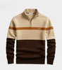 Colorblock Quarter-Zip Sweater