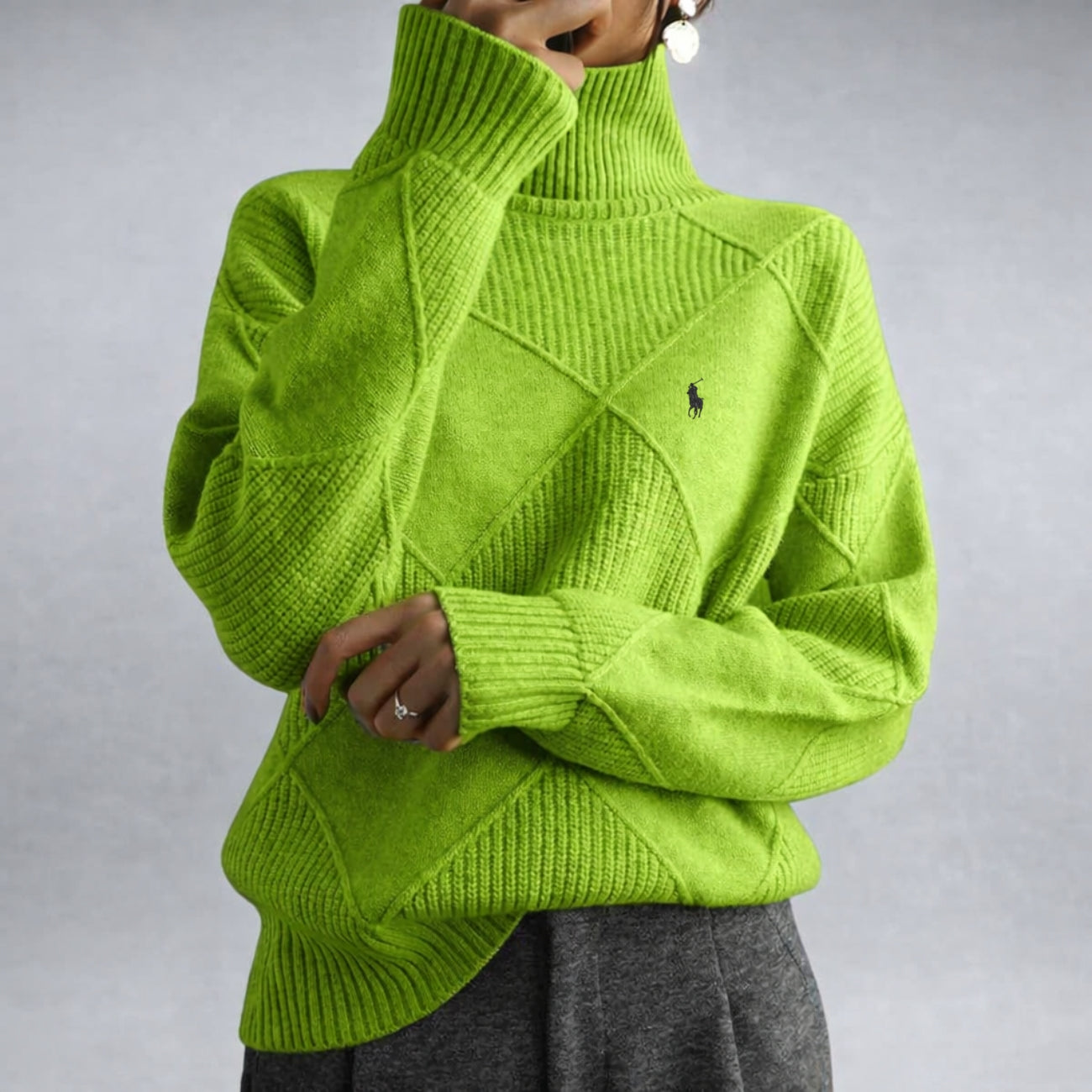 Premium Ribbed Turtleneck - End-of-Line Sale