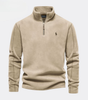 Men’s Classic Quarter-Zip Stand Collar Pullover