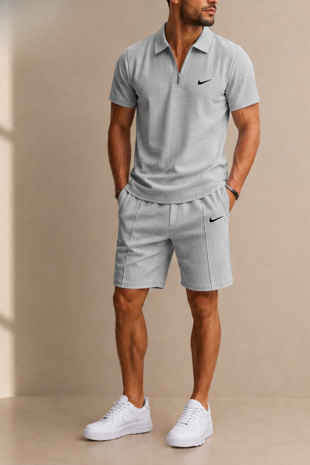 Aero-Grid Quarter-Zip Set  — LIQUIDATION PRICE