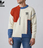 Retro Geometric Color Block Sweater