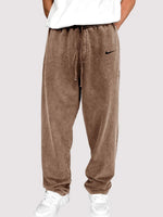 Distressed Cotton Relaxed Men's Lounge Pants