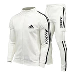 Striped Zip-Up Cargo Tracksuit Set