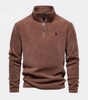 Men’s Classic Quarter-Zip Stand Collar Pullover