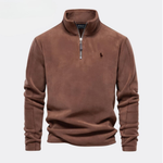 Men’s Classic Quarter-Zip Stand Collar Pullover