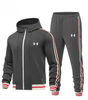 Striped Hooded Tracksuit Set