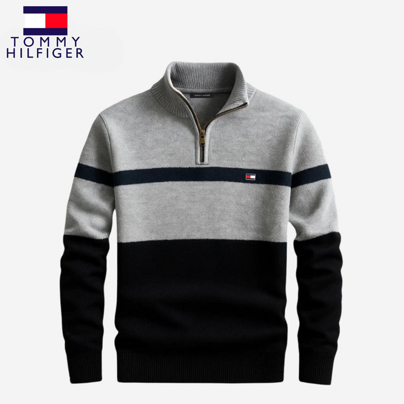 Elegant Half-Zip Sweater || CLEARANCE PRICE