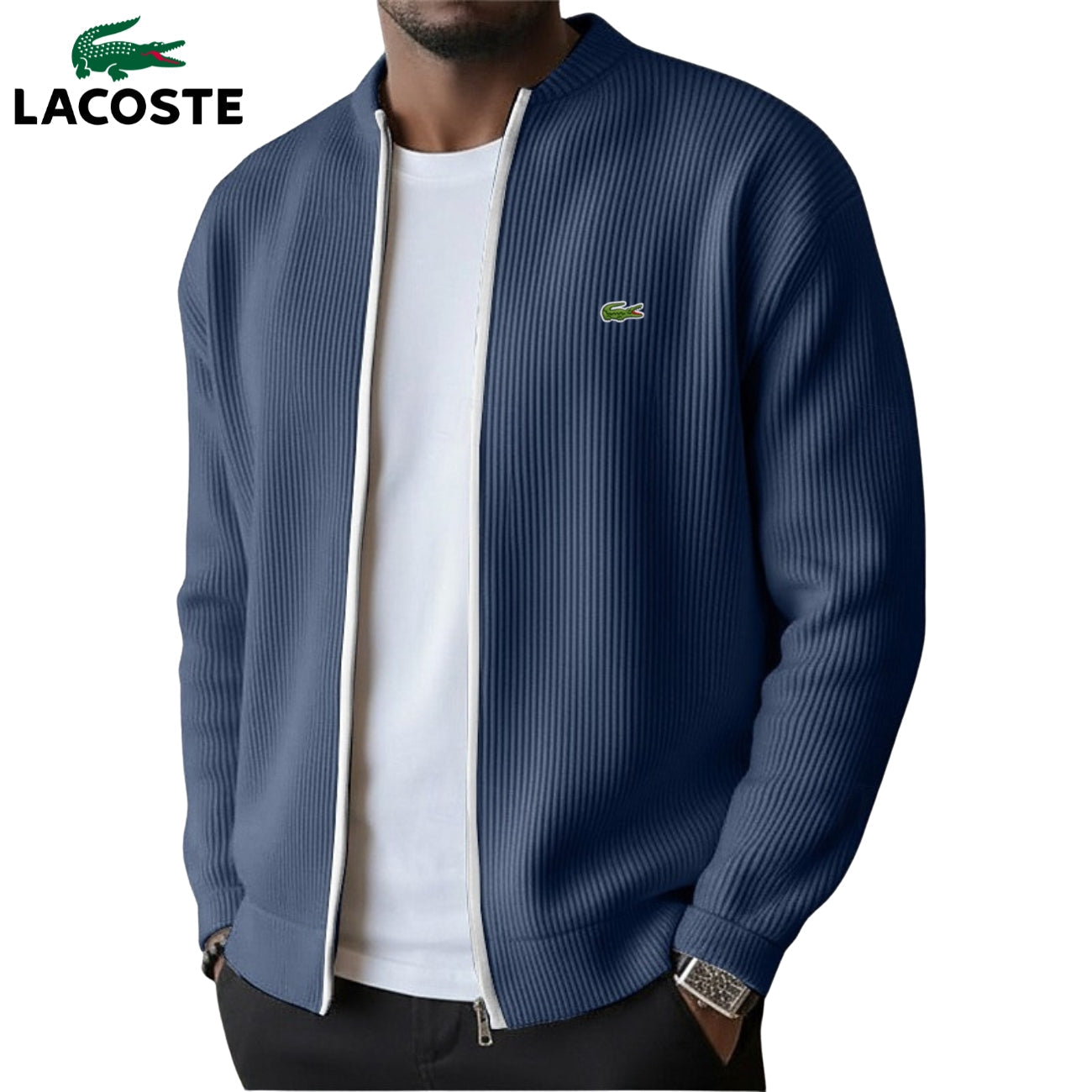 2026 Men's Ribbed Zip-Up Sweater - Clearance Sale