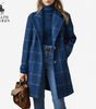 Timeless Checkered Wool Coat || Clearance Sale