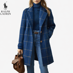 Timeless Checkered Wool Coat || Clearance Sale