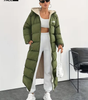 Long Puffer Coat with Hood and Sherpa Lining || CLEARANCE PRICE