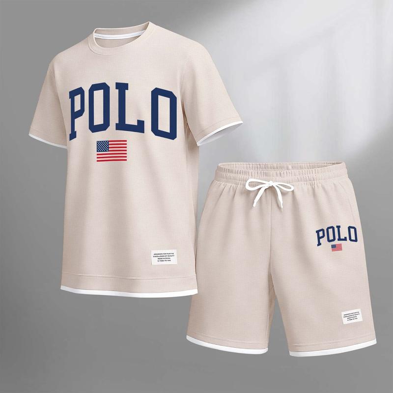 Polo Graphic Tee & Shorts Set — Clearance Sale