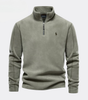 Men’s Classic Quarter-Zip Stand Collar Pullover