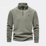 Men’s Classic Quarter-Zip Stand Collar Pullover