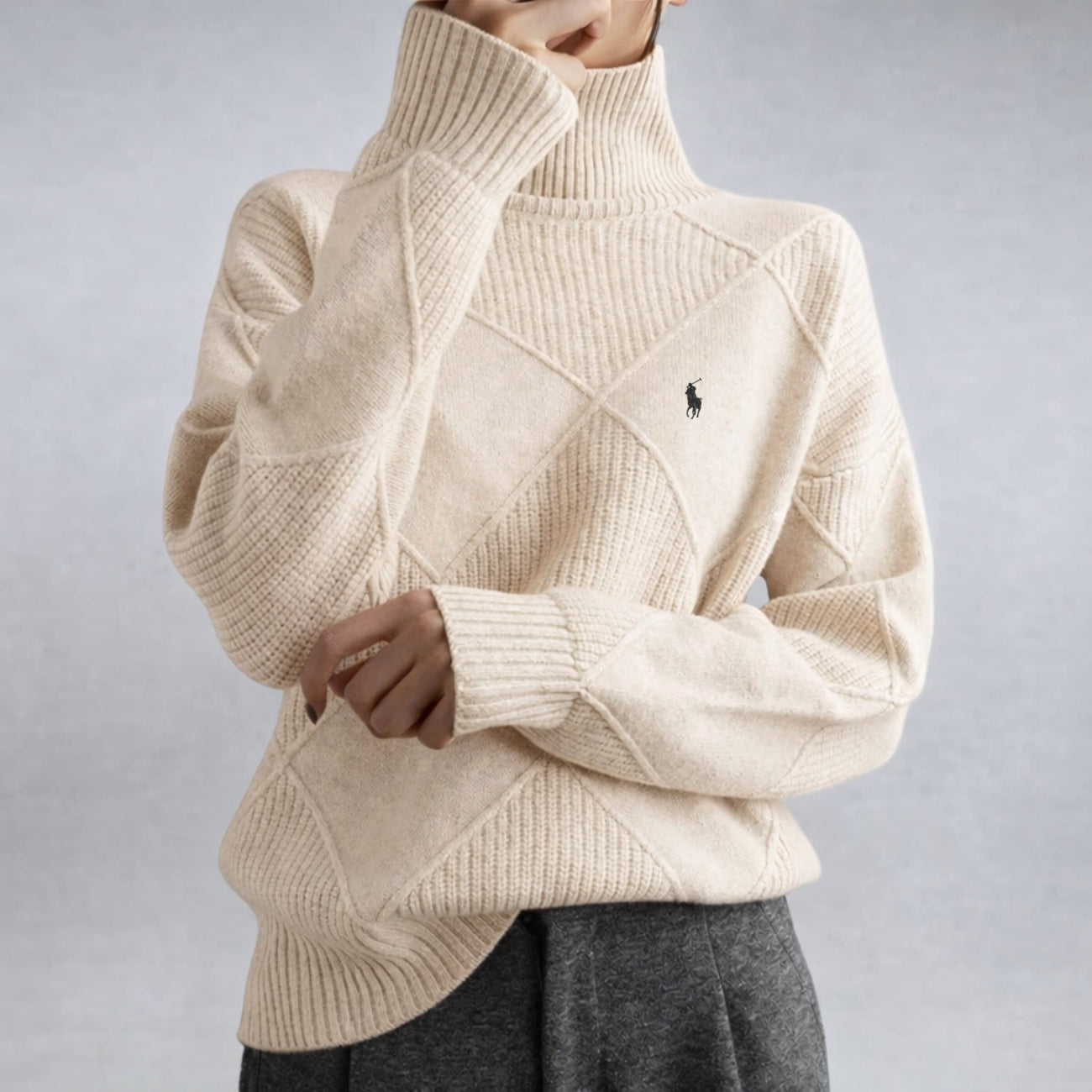 Premium Ribbed Turtleneck - End-of-Line Sale