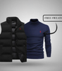 Classic Padded Vest + Free Turtleneck Sweater