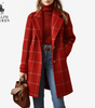 Timeless Checkered Wool Coat || Clearance Sale