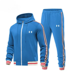 Striped Hooded Tracksuit Set