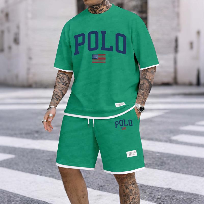 Polo Graphic Tee & Shorts Set — Clearance Sale