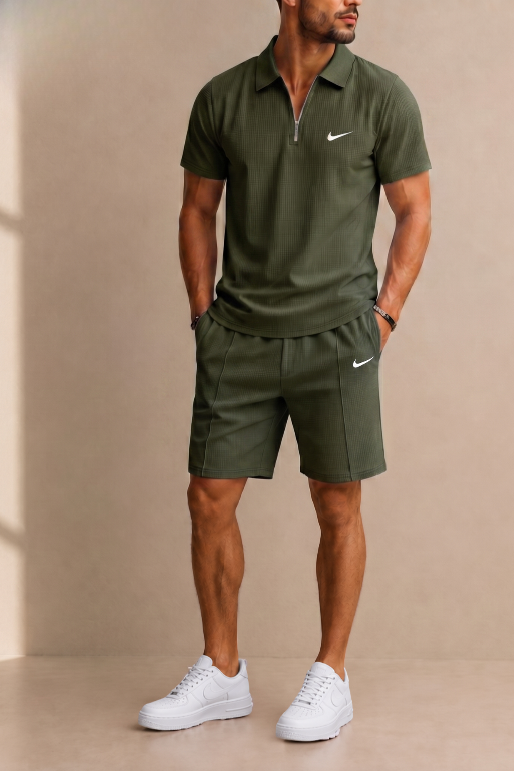 Aero-Grid Quarter-Zip Set  — LIQUIDATION PRICE