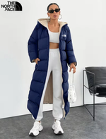 Long Puffer Coat with Hood and Sherpa Lining || CLEARANCE PRICE