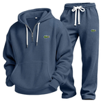 Waffle-Knit Performance Hoodie Jogger Set