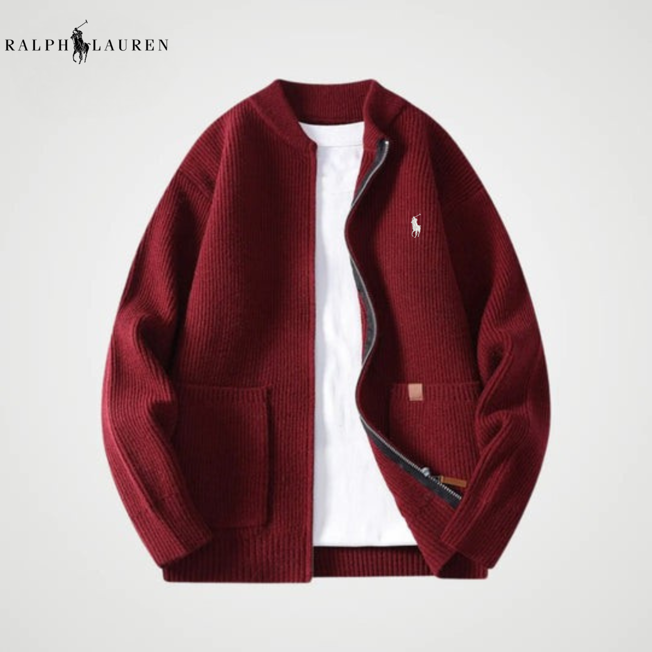 Zipped Knit Cardigan || CLEARANCE PRICE