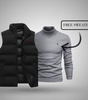 Classic Padded Vest + Free Turtleneck Sweater