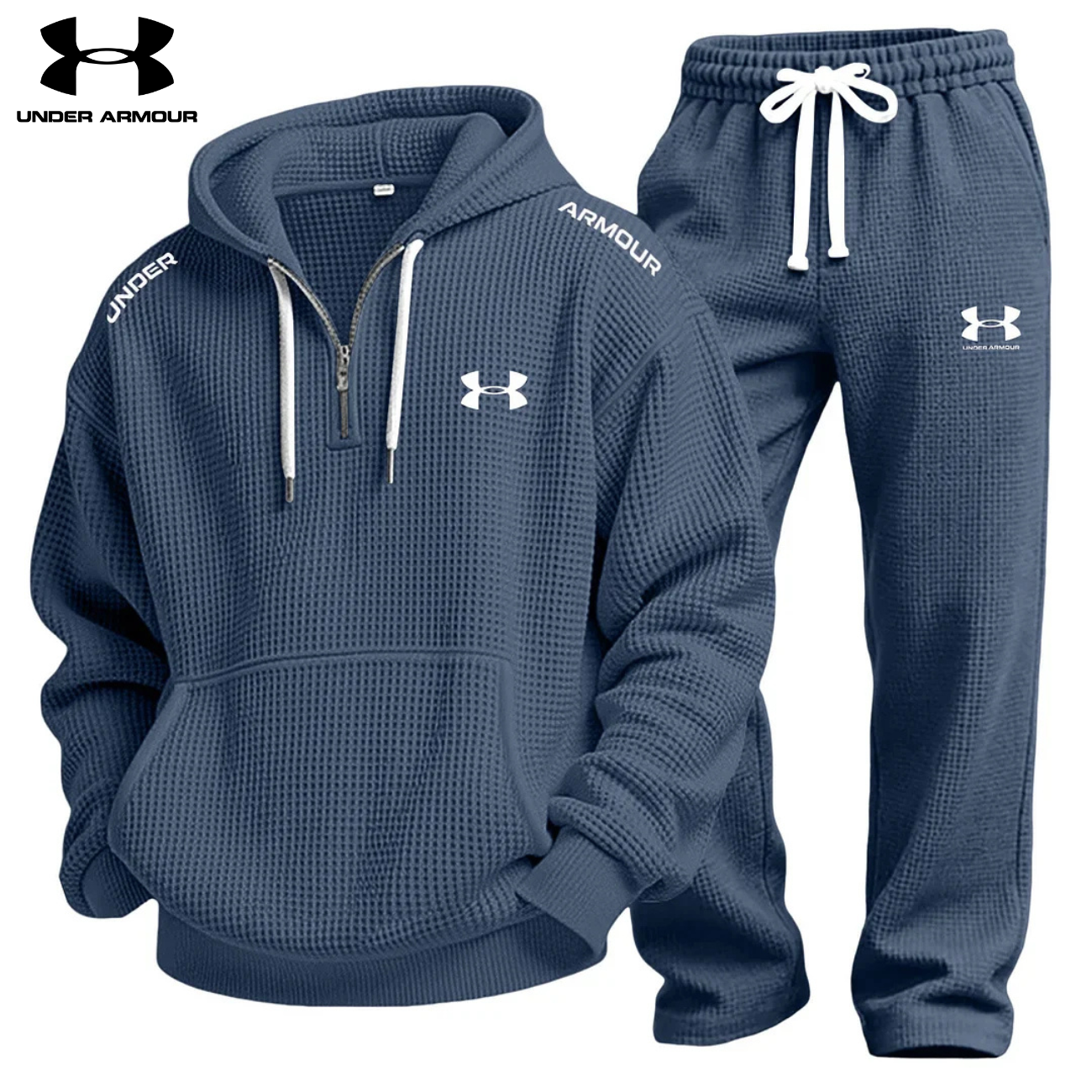 Waffle-Knit Performance Hoodie Jogger Set || Clearance Sale