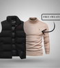 Classic Padded Vest + Free Turtleneck Sweater