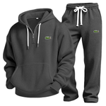 Waffle-Knit Performance Hoodie Jogger Set