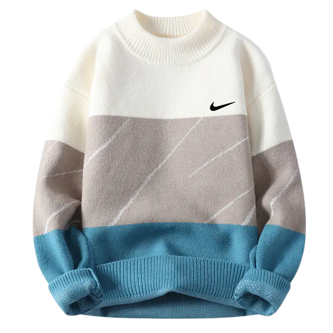 Men’s Urban Color Panel Crew Sweater