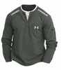 2026 Textured Performance Henley Shirt - Clearance Sale