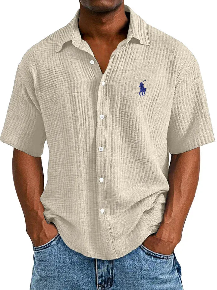 Breezy Cotton Camp Shirt — Clearance Sale