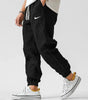 Men's Casual Linen And Cotton Elastic Waist Trousers