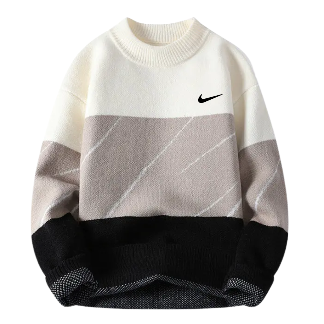 Men’s Urban Color Panel Crew Sweater