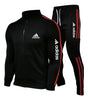 Striped Zip-Up Cargo Tracksuit Set