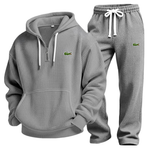 Waffle-Knit Performance Hoodie Jogger Set