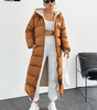 Long Puffer Coat with Hood and Sherpa Lining || CLEARANCE PRICE